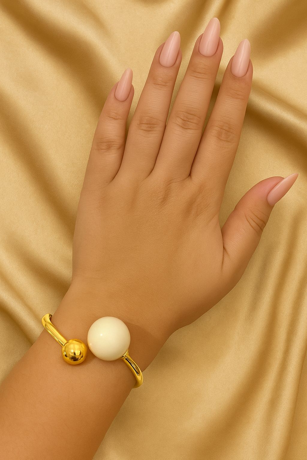BRACELETE DE ESFERA OFF WHITE - Imagem 2