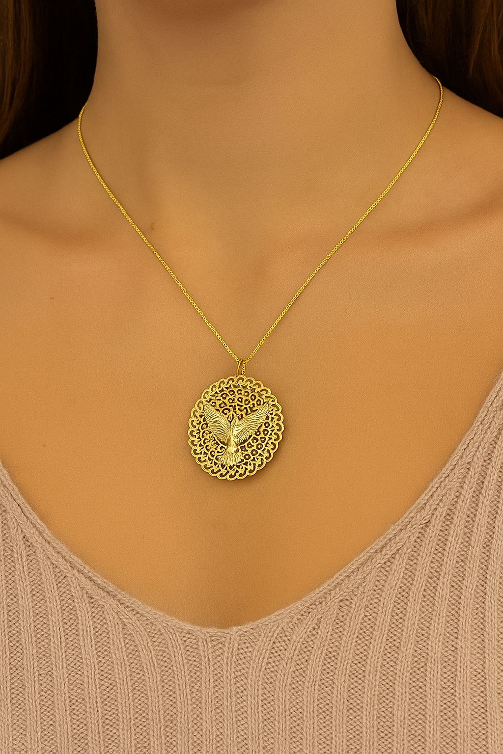 COLAR MEDALHA DO ESPÍRITO SANTO - Imagem 2
