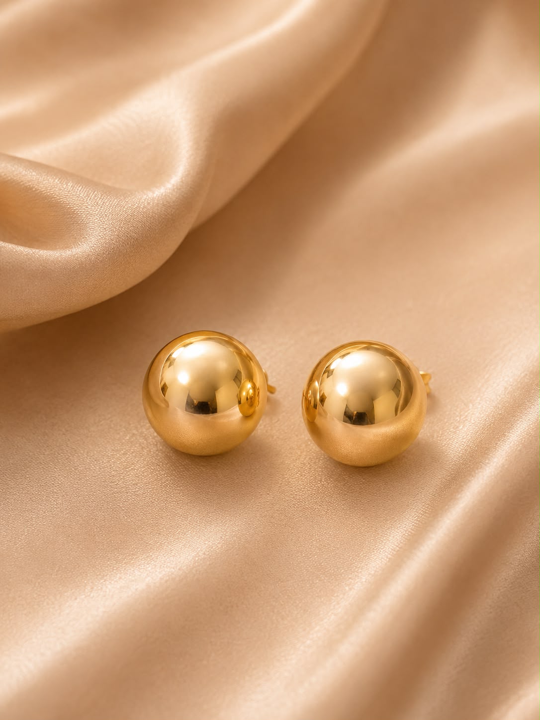 BRINCO BOTÃO DOURADO