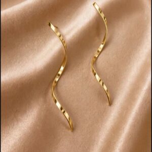 BRINCO LEVINHO TORCIDO BANHADO OURO 18K