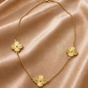 CHOKER DE FLORES DOURADAS