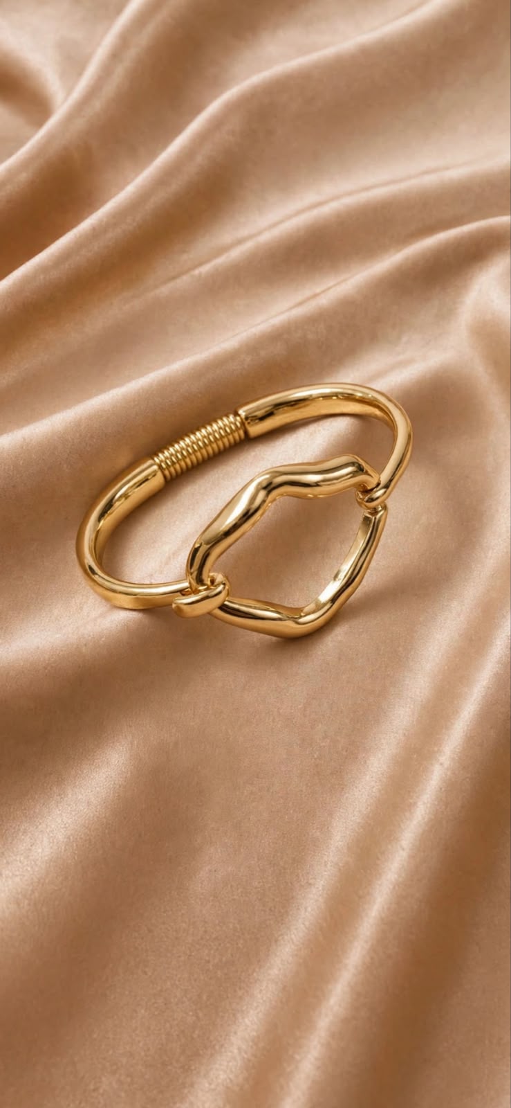BRACELETE MODERNO ORGANICO 18K