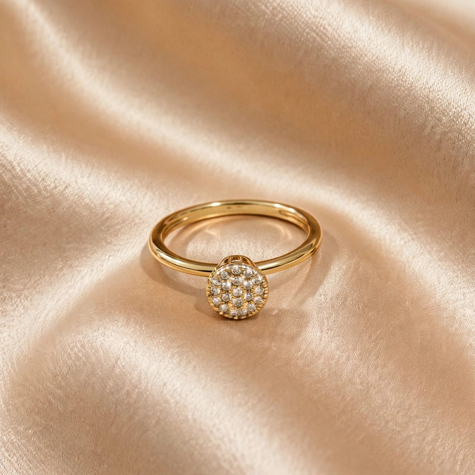 ANEL PEDRAS DE ZIRCÔNIA 18K