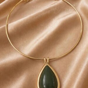 COLAR ARO GOTA VERDE