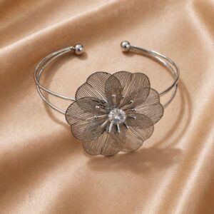 BRACELETE FLOR PRATA