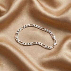 PULSEIRA MASCULINA ELO 3X1 PRATA