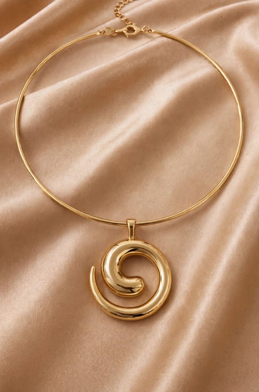 ARCO ESPIRAL DOURADO
