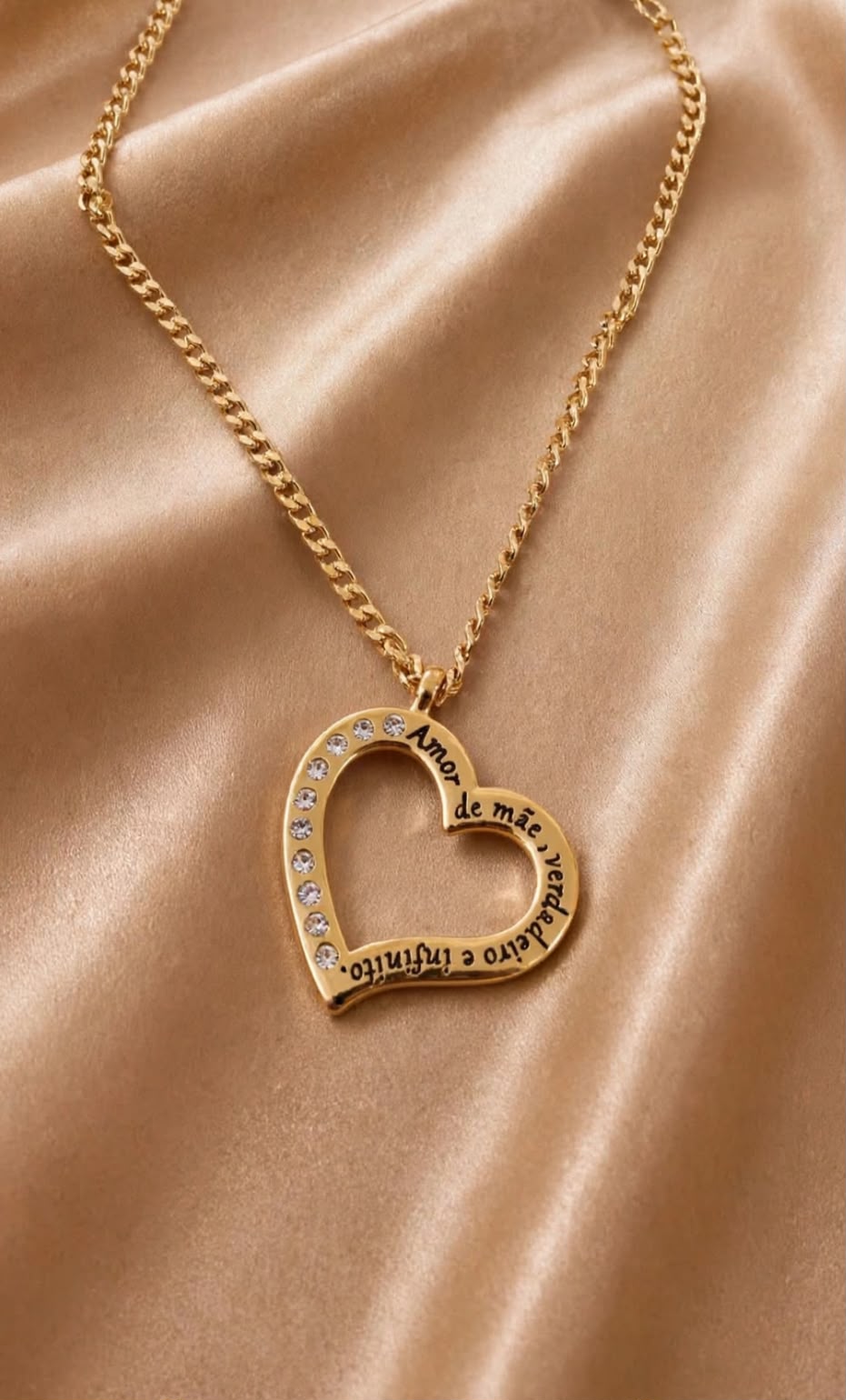 COLAR CORAÇÃO AMOR DE MÃE