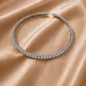 CHOKER RIVIERA QUADRADA PRATA
