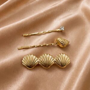 TRIO GRAMPO CONCHA DOURADO