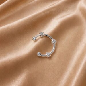 PIERCING FAKE BOLINHAS PRATA