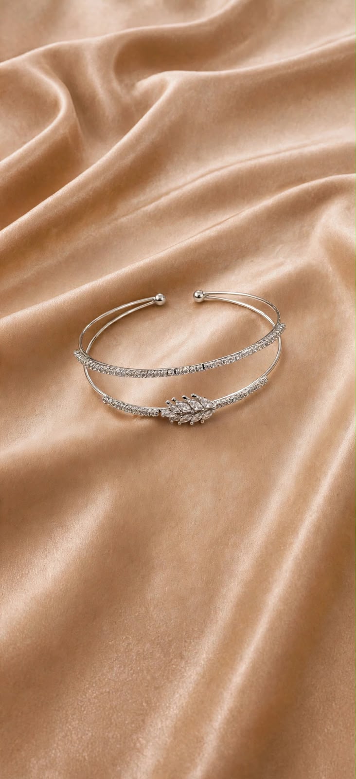 BRACELETE DUPLO MINI RAMO PRATA