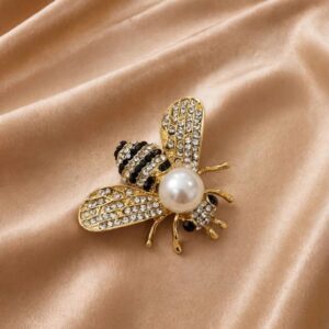 BROCHE ABELHA PEROLA
