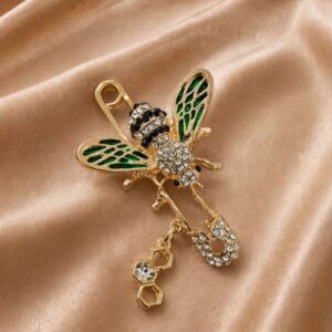 BROCHE ABELHA ESMERALDA