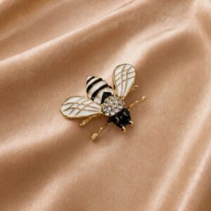 BROCHE ABELHA BRANCA