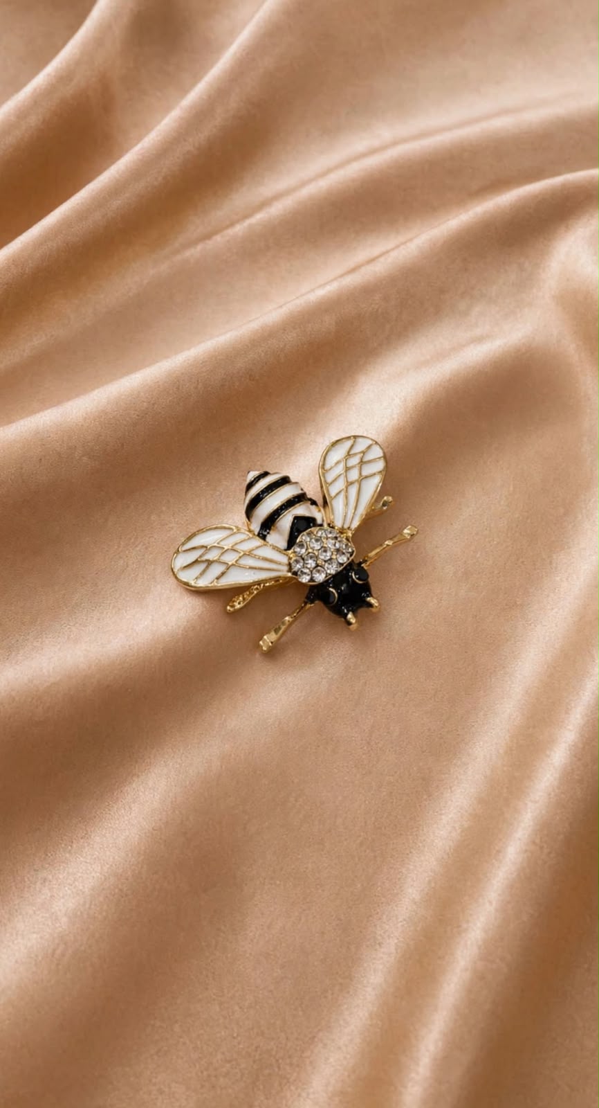 BROCHE ABELHA BRANCA