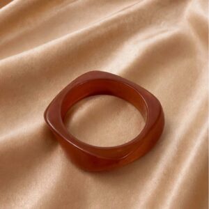 BRACELETE RESINA MARROM