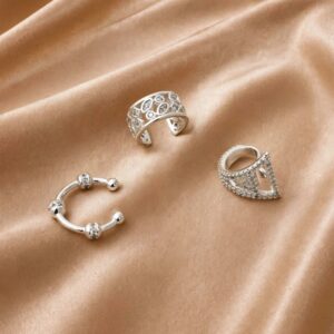 KIT 3 PIERCING FAKE PRATA 925